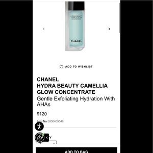 Chanel BNIB. CAMELLIA GLOW CONCENTRATE - 2 bottles never opened as a set